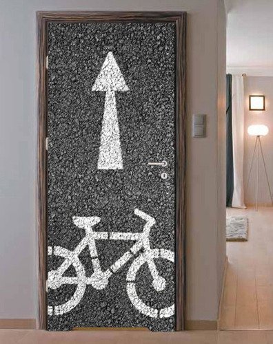 Naklejka na drzwi - Ścieżka rowerowa - 0062