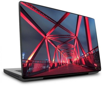 Naklejka na laptopa - Metalowy most