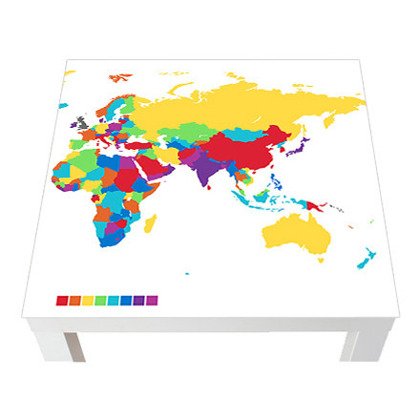 Naklejka na stół - Świat w kolorach