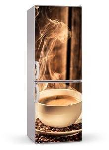 Naklejka lub mata magnetyczna na lodówkę - Filiżanka aromatycznej kawy - 0089