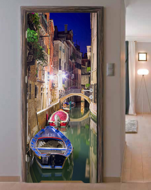 Naklejka na drzwi - Podróż do Wenecji - 0009