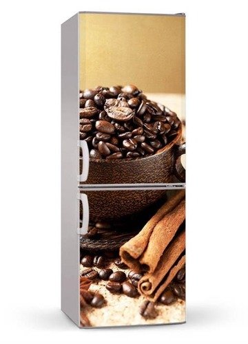 Naklejka lub mata magnetyczna na lodówkę - Kompozycja kawy - 00159