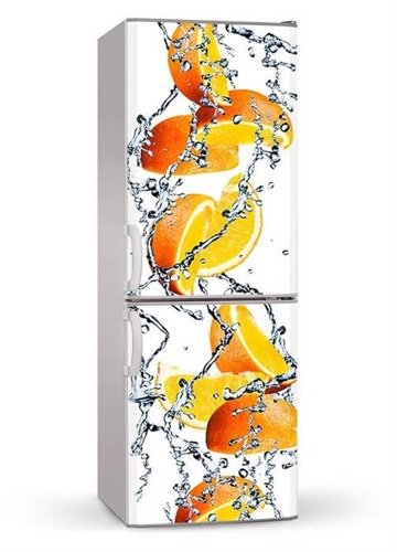 Naklejka lub mata magnetyczna na lodówkę - Soczyste pomarańcze - 00187