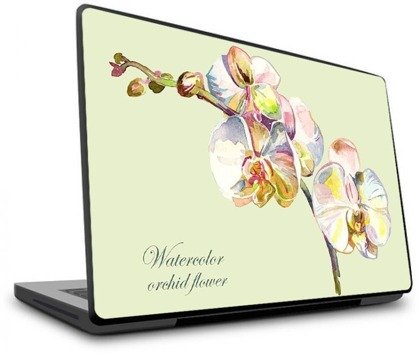 Naklejka na laptopa - Akwarelowa orchidea