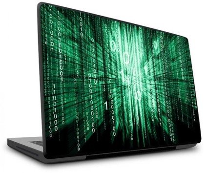 Naklejka na laptopa - Binarny matrix