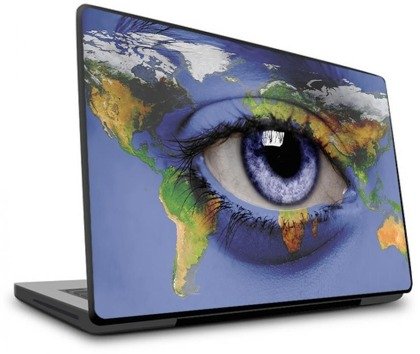 Naklejka na laptopa - Wizja na świat